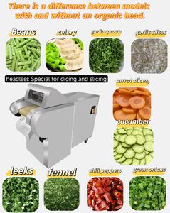 Machine de découpe de fruits légumes en acier inoxydable de cuisine commerciale automatique 220V 660 accessoire multifonction de type 1000 pour - Product Image 4