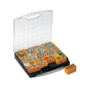 TERRY - 1002229 <b>Plastic</b> Organizer with <b>lid</b> and 24 removable <b>bins</b> - EAN 8005646915895 SMALL PARTS ORGANIZERS - Product Image 1