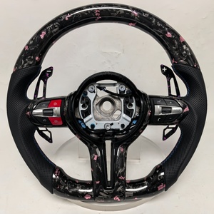 Volante de Fibra de Carbono Forjado Compatible con <span class=keywords><strong>BMW</strong></span> F22 F87 F06 F35 F32 F01 F02F80 F90 F36 F30 F10 F20 F10 - Product Image 1