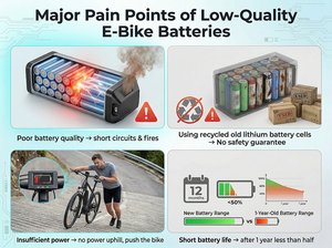 Batería de Iones de Litio de 24V 36V 48V 52V 60V 72V 15Ah 20Ah 30Ah 40Ah, Batería de Litio de 48v para Bicicleta Eléctrica, Batería de Litio de 60v 20ah para Scooter Eléctrico - Product Image 5