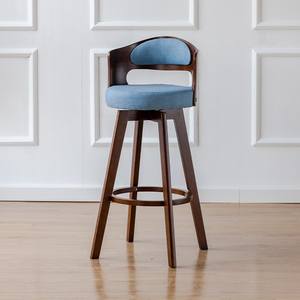 Chaise de <span class=keywords><strong>bar</strong></span> simple moderne <span class=keywords><strong>scandinave</strong></span> en bois massif avec dossier <span class=keywords><strong>tabouret</strong></span> haut rotatif pour restaurant et salon à usage commercial - Product Image 6