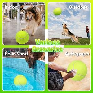 Sıcak satış 9.5 "dev kauçuk şişme köpek topları büyük İmza Jumbo tenis topları - Product Image 6