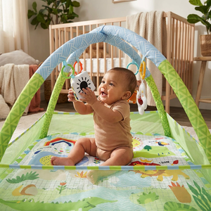 Gimnasio de Actividades para Bebés con Temática de León Recién Nacido, Tema Selva Safari, Soporte Ortopédico para la Columna Vertebral, Actividad para Estimulación Temprana, Esencial para el Desarrollo Diario - Product Image 3