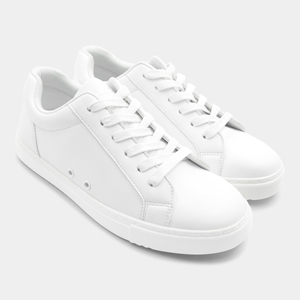 OEM Daily Wear <span class=keywords><strong>Sneakers</strong></span> Lifestyle scarpe da passeggio minimaliste in pelle vegana bianca da donna Unisex - Product Image 3