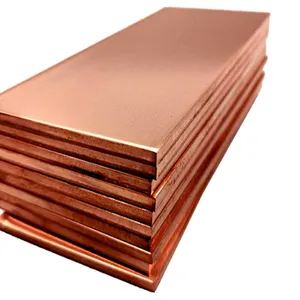 Preço do fornecedor zircon cobre banhado anel de prata placas de cobre carregador de cobre placa grande de latão de cobre