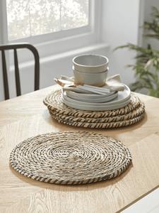 Seagrass tejido mantel redondo centros de mesa decoraciones Navidad OEM rústico manteles individuales de Vietnam al por mayor - Product Image 5