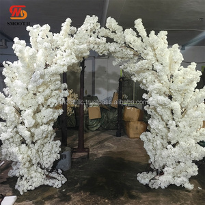 Arco de Árbol de Flores de Cerezo Artificial de Alta Simulación en Fibra de Vidrio Rosa, 3m/2.5m/2m/1.5m, para Decoración de Interiores y Bodas - Product Image 6