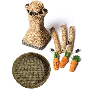C055 Poteau à gratter écologique en forme de branche pour chat, avec plateau à gratter et jouet d'agitation en sisal, structure d'escalade - Product Image 4