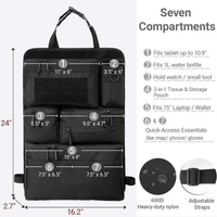 Sac de rangement tactique camouflage pour filles, pour l'organisation des bagages sur le siège arrière de la voiture, capacité 20-36L, utilisation en extérieur, X-7 TACTIFLEX