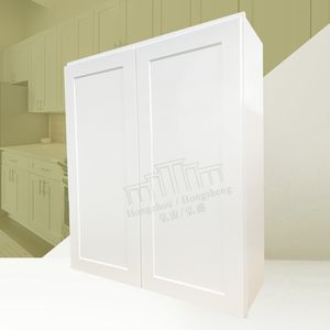 Armoire murale à peinture blanche modèle W2442-W3642 standard en stock pour le stockage Armoires murales à double porte pour cuisine américaine - Product Image 3