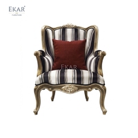 Fauteuil lounge EKAR Lafayette |   Fauteuil à dossier haut classique français pour salon