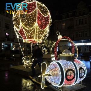 IP65 imperméabilisent la lumière extérieure de motif de la décoration LED de lumière de Noël de montgolfière - Product Image 5
