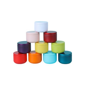 Mini caja <span class=keywords><strong>de</strong></span> lata redonda <span class=keywords><strong>de</strong></span> metal personalizada, pequeño tarro vacío con tapa para velas y alimentos, lata <span class=keywords><strong>de</strong></span> <span class=keywords><strong>pintura</strong></span> personalizada para almacenamiento - Product Image 1