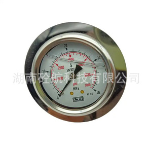 Manomètre hydraulique analogique en fonte 0-6000 Psi pour pièces de pompe à béton - Product Image 4