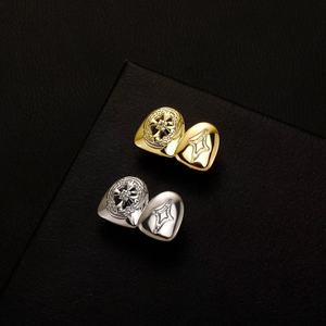 Grillz double <span class=keywords><strong>dent</strong></span> <span class=keywords><strong>en</strong></span> cuivre gravé CZ, style Hip Hop, sur mesure, haute précision, pour homme, bijoux raffinés pour rappeur, vente <span class=keywords><strong>en</strong></span> gros - Product Image 4