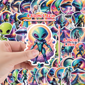 Trang trí dán không thấm nước Holographic tùy chỉnh tự dính nhãn PVC nhãn UV in ấn die-cut Vinyl Mylar dán - Product Image 6