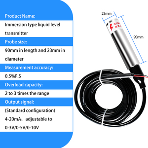 Transmisor de Presión Sumergible Hidrostático Welta, Sensor de Nivel de Agua en Tanque para Nivel de Líquido Diésel, 4-20mA, 0-10V, RS485 - Product Image 2
