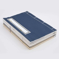 Buku Catatan Genealogi Gaya Antik Kertas Xuan Berbahan Pulp Kimia dengan Jilid Benang untuk Latihan Kaligrafi, Dapat Didaur Ulang, Pena Lembut
