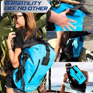 Zaino Impermeabile Personalizzato in PVC 500D da 35L IPX6, Resistente all'Acqua per Snorkeling e Nuoto, Borsa da Viaggio Leggera per Attività all'Aperto - Product Image 6