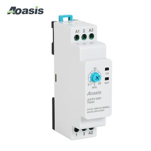 Relé de tiempo de función única ERV-60D con retardo de 0.1~60min, 220V AC - Product Image 3