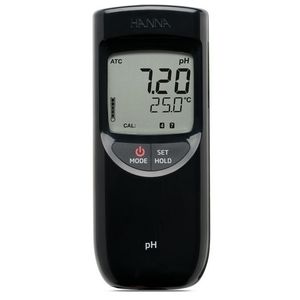 เครื่องวัดค่า pH แบบพกพา Hannah ความแม่นยำ 0.01 หน้าจอ LCD กันน้ำ สำหรับอุตสาหกรรมอาหาร - Product Image 3