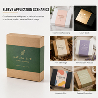 Boîte carrée en kraft avec enveloppe en PVC givré imprimé, papier couché couleur personnalisée XJY