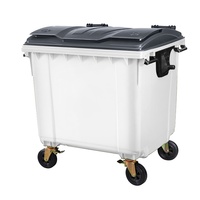 Conteneurs à déchets de grande taille 1100L Poubelle à poussière Poubelle à déchets
