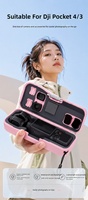 Personnalisation uniquement pour Pocket 3/4 : Étui de rangement et de protection résistant à la pression et aux chutes, boîte portable pour caméra d'action