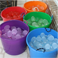 111 ballons d'eau à remplissage rapide, ballons de plage pour sports aquatiques, ballons d'eau gonflables en latex bleu de 3 pouces pour l'été