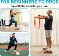 Planche inclinée en bois réglable, portable, durable et antidérapante pour la musculation et le fitness