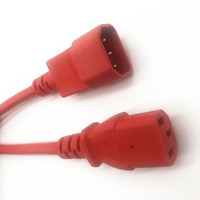 Rallonge d'alimentation 6ft 1.8m C14 à C13 125V 18AWG IEC-320-C14 d'extension de cordon d'alimentation d'ordinateur à IEC-320-C13 cordon d'alimentation ca