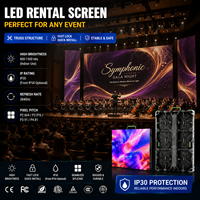 Pantalla LED P3.91 para Alquiler en Interiores/Exteriores, IP65 Impermeable, Alta Frecuencia de Actualización 7680Hz, Panel Programable para Animación, Centro Comercial