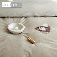 Est Ouest luxe satin 100% coton Champagne or maison drap de lit 600 TC nouveautés hôtel Design Jacquard linge de lit