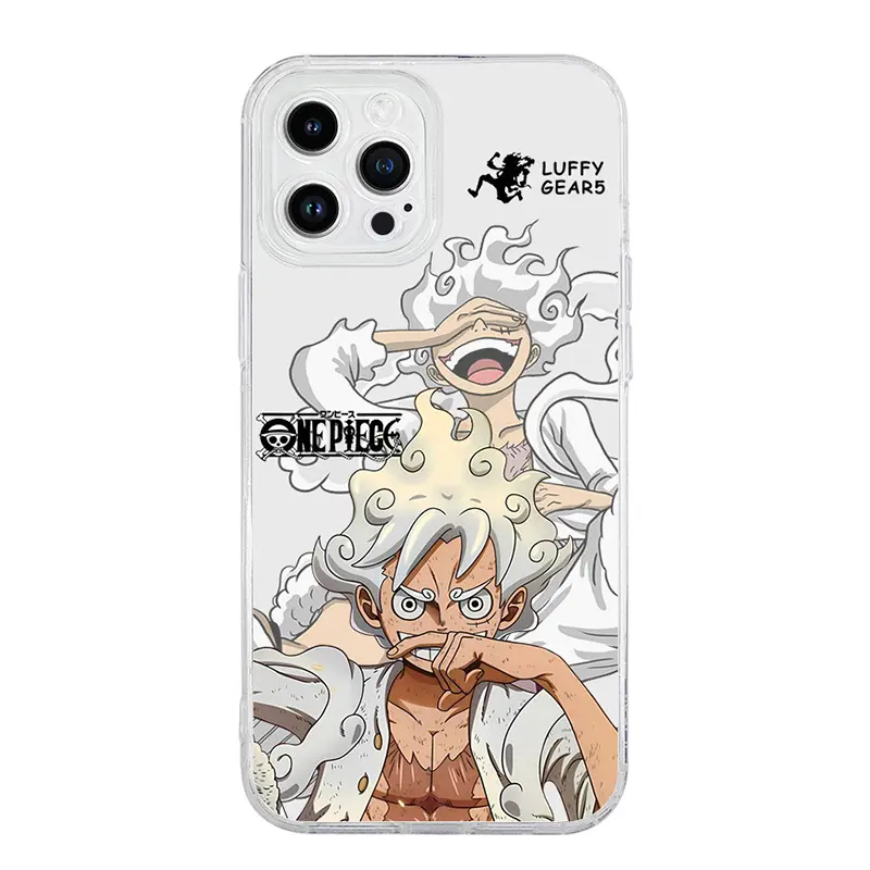 高品質ファッションiPhone13ソフトtpuシェル漫画アニメーションワンピースLuffy保護ケースiphone 15 pro max