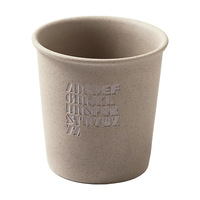 Tasse à café en céramique BAMBUS style gobelet en papier 300 ml, pour boissons froides, usage domestique, compatible micro-ondes, pour la maison, le café et le thé