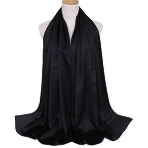 Las mujeres nuevas Ideas de producto de seda de emulación Hijab bufanda de moda vestido islámica estolas - Product Image 6
