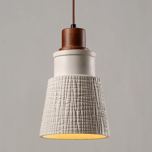 Wabi-Sabi Style Vintage Retro Pendant <b>Light</b> Pastoral Bedroom Bedside Hallway Entryway <b>Dining</b> Room AC Power Milk Tea <b>Light</b> - Product Image 3