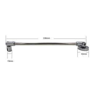 Kellyto All Copper <b>Shower</b> Rod E650 Chrome Finish Bathroom Glass Door Hardware <b>Accessory</b> - Product Image 4