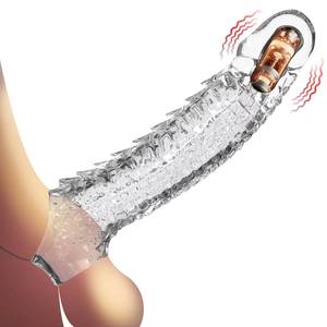 Pénis Loup Dent Manches Allongé Épaissi Et Élargi Couples Vibrant Produits de Sexe Hommes Épineux Vibrateur Jouets - Product Image 1