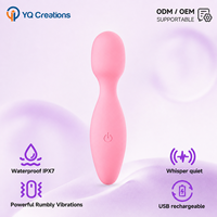Masseur miniature puissant en silicone, vibrateur manuel pour femmes, 10 modes, rechargeable, étanche, masseur personnel OEM ODM