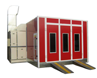 Cabine de peinture électrique industrielle spécialisée à chauffage par LED avec fonction de cuisson pour la peinture automobile et la finition de carrosserie 48 kW