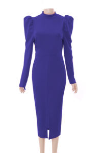 Dernière conception populaire de robe mince à manches longues robes élégantes pour femmes se vendent bien printemps - Product Image 2