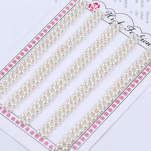 Collier de perles rondes blanches d'eau douce naturelles de Zhuji, 3,5-4 mm, semi-finies, accessoires de bijoux DIY avec perles en vrac - Product Image 1