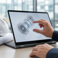Nouvel ordinateur portable de productivité numérique nomade à écran tactile pliable à 360 degrés de 15,6 pouces, AMD Ryzen 3 3200U, 16 Go de RAM, 512 Go de SSD, Windows 11