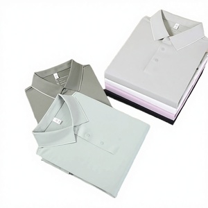 Chemise Homme Haute Qualité à Motif Uni Manches Courtes Imprimée en Jersey Tricoté Col Rabattu Foncé Grande Taille Sportive ODM - Product Image 3