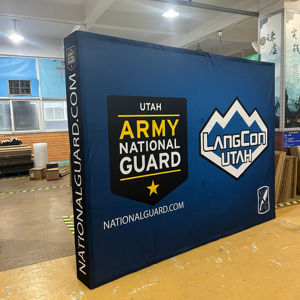 Promosyon taşınabilir özel kumaş için açılır ekranlı standı katlanabilir fuar reklam özelleştirilebilir sergi duvar afişi - Product Image 6