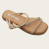 Chaussures plates pour femmes, design personnalisé OEM, nouvelles sandales plates, modèles de chaussures plates pour femmes.