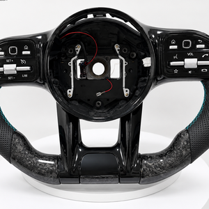 Volante in Carbonio Forgiato di Alta Qualità con Display OBD, Compatibile con Mercedes Benz W204 <span class=keywords><strong>W205</strong></span> W212 W213 X166 - Product Image 4