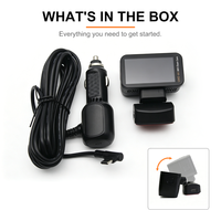 Mini caméra MCX pour voiture, caméra de tableau de bord avant 4K et caméra arrière avec WiFi, GPS, enregistrement en boucle, caméra de tableau de bord pour voitures