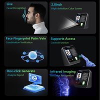 JINGXIN Machine de Présence à Reconnaissance Faciale, Code QR, Mot de Passe, Empreinte Digitale et Palmprint, Configuration Multi-Langues